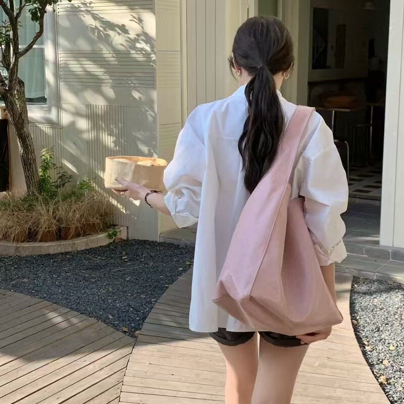 大容量包包女夏季2025新款休闲简约单肩购物袋软皮百搭通勤托特包|undefined