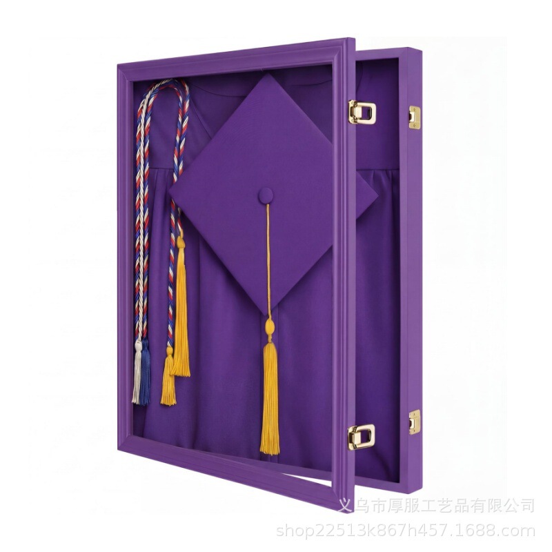 Graduation cap and gown DIY wooden photo frame, three-dimensional display frame, certificate display, graduation season tassel display frame Graduation cap and gown DIY wooden photo frame, three-dimensional display frame, certificate display, graduation season tassel display frame