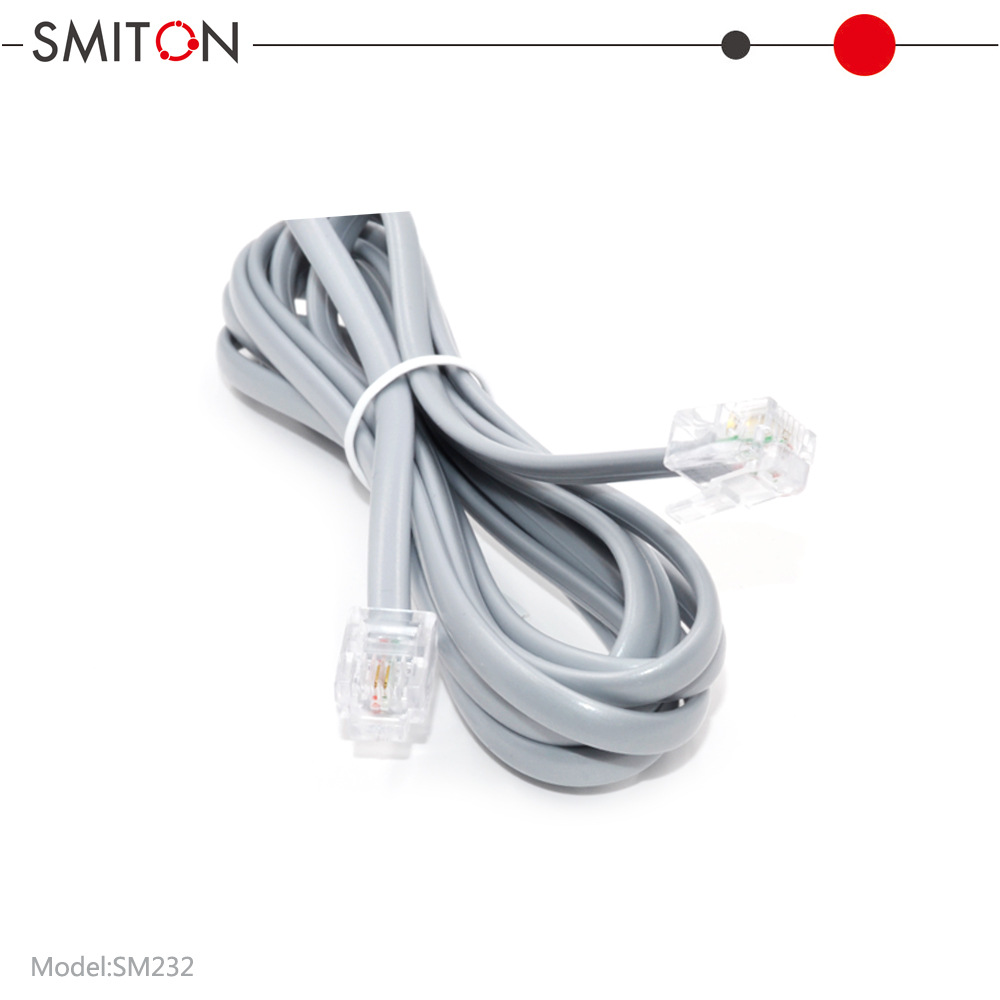 sm232 2米 批发供应室内电话线 RJ11-6P2C电话线 电话线