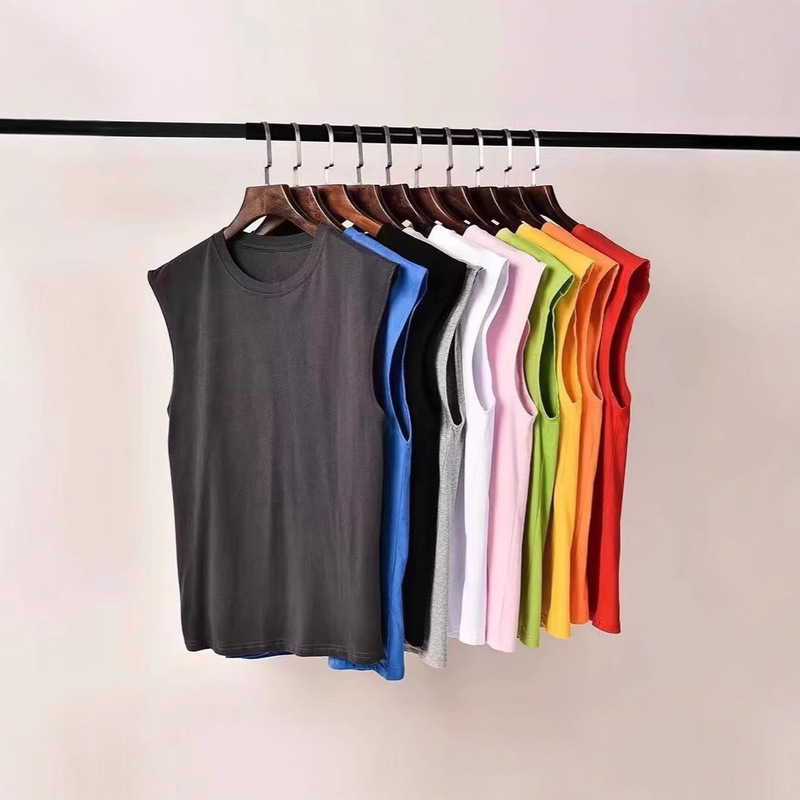 Summer Cross-Border Sleeveless T-Shirt Men's Trendy Loose Comfortable Basketball Sports Vest Men's Trendy Brand Tank Top