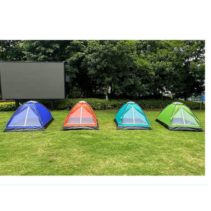 Tienda de campaña al aire libre 2 personas camping individual doble tienda de campaña engrosada al aire libre