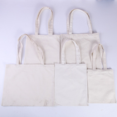 空白现货手提帆布袋可加印logo米黄帆布包定做广告宣传棉布袋加工