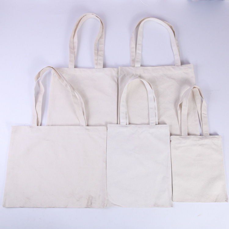 空白现货手提帆布袋可加印logo米黄帆布包定做广告宣传棉布袋加工