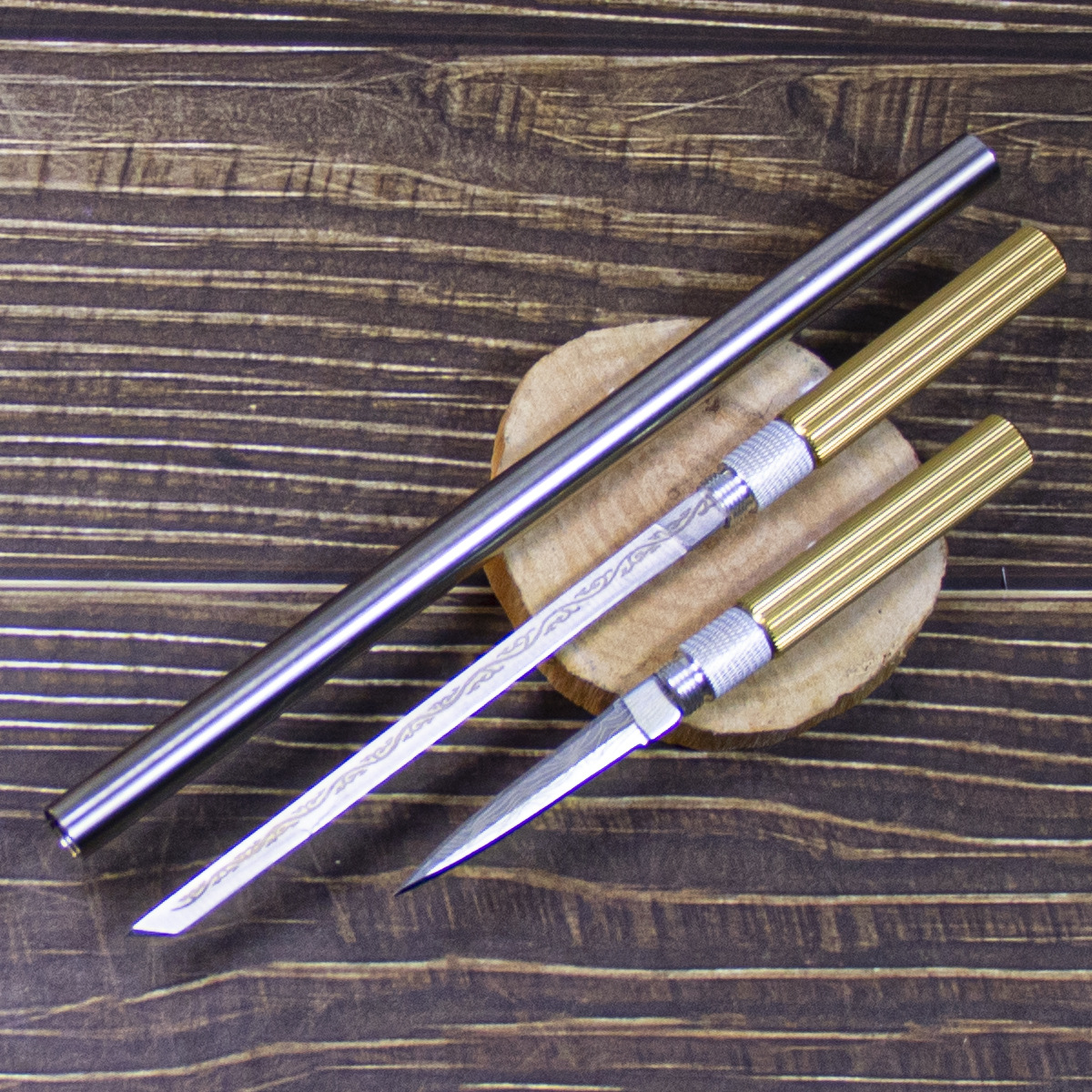 原创新款悟空棍小刀全钢高硬度家用水果刀家用厨房削皮随身便携刀