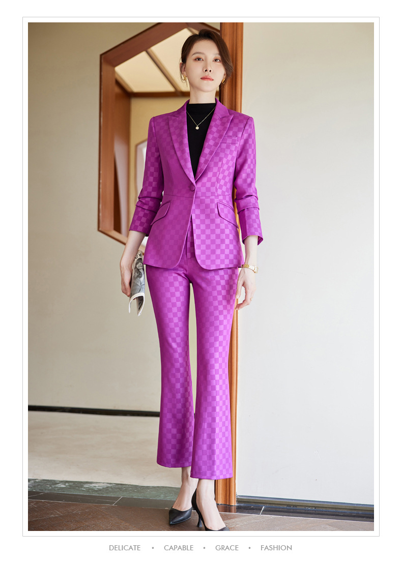 Purple Suit Set Close-up