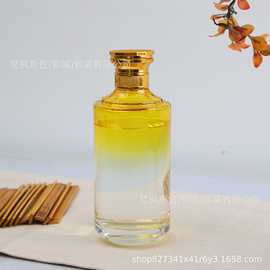 精致新款渐变玻璃白酒瓶一斤装空酒瓶加厚自酿原浆果酒饮料分装瓶