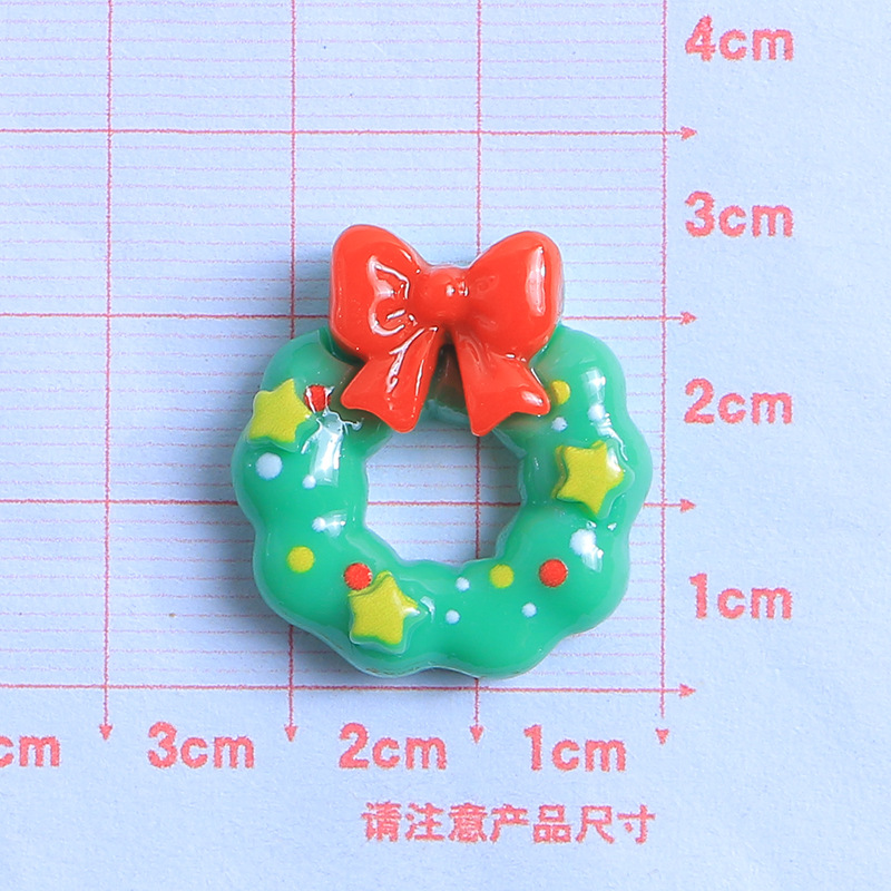 Santa Claus dibujos animados DIY crema pegamento resina accesorios epoxi teléfono caso tocado horquilla hebilla del zapato material de la joyería image 30