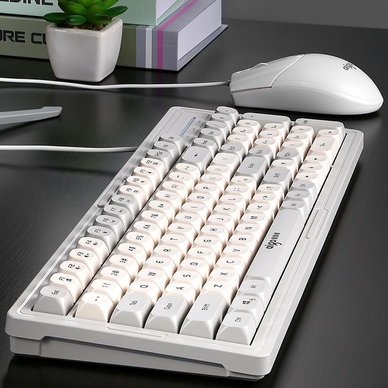 Color Matching True Light Sound Wired Keyboard and Mouse Set Game E-Sports Office Desktop Computer Notebook Manufacturer
