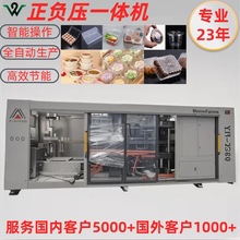 厂家直销吸塑机全自动一体机PET塑料盒三工位正负压一体机