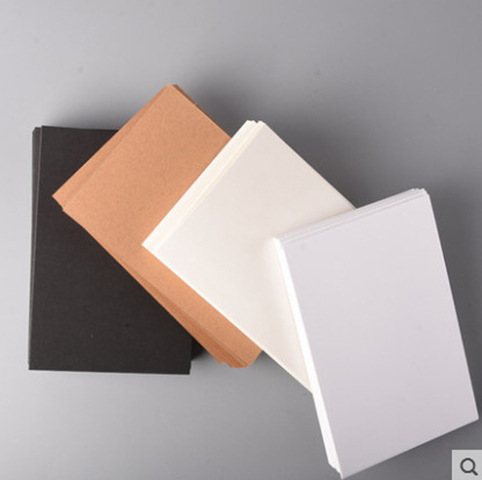 DIY Blank Postcard Word Card Blank Card Watercolor Cardboard Hand-painted Greeting Card Graffiti Art Handmade Small