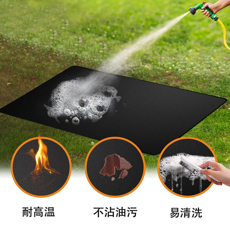 防火バーベキューマットBBQ難燃性フロアマット火オンドル暖炉マット火盆マット拒絶マット屋外多目的断熱マット|undefined