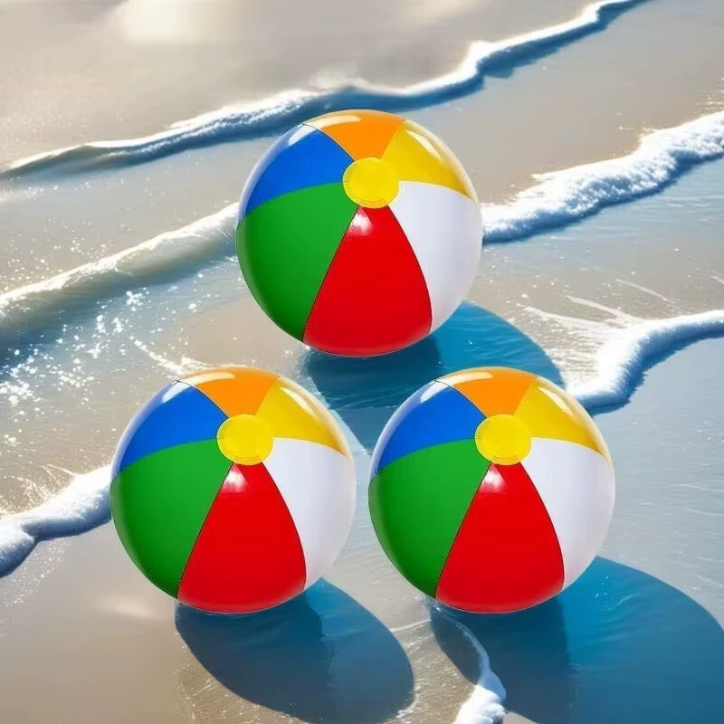 Новый красочный пляжный мяч из шести предметов, надувной водный поло, бассейн, игрушка для водного поло, оптовая продажа, надувной красочный мяч, надувной мяч