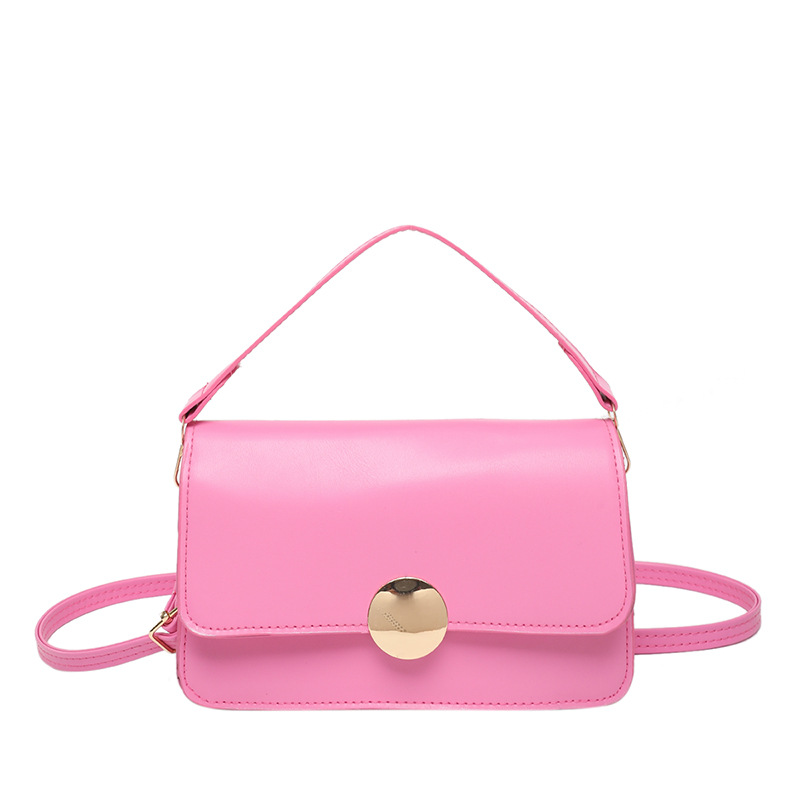 Bolso de moda coreano 2025 nuevo nicho de textura de hombro pequeño bolso cuadrado de color caramelo bolso de viaje de moda