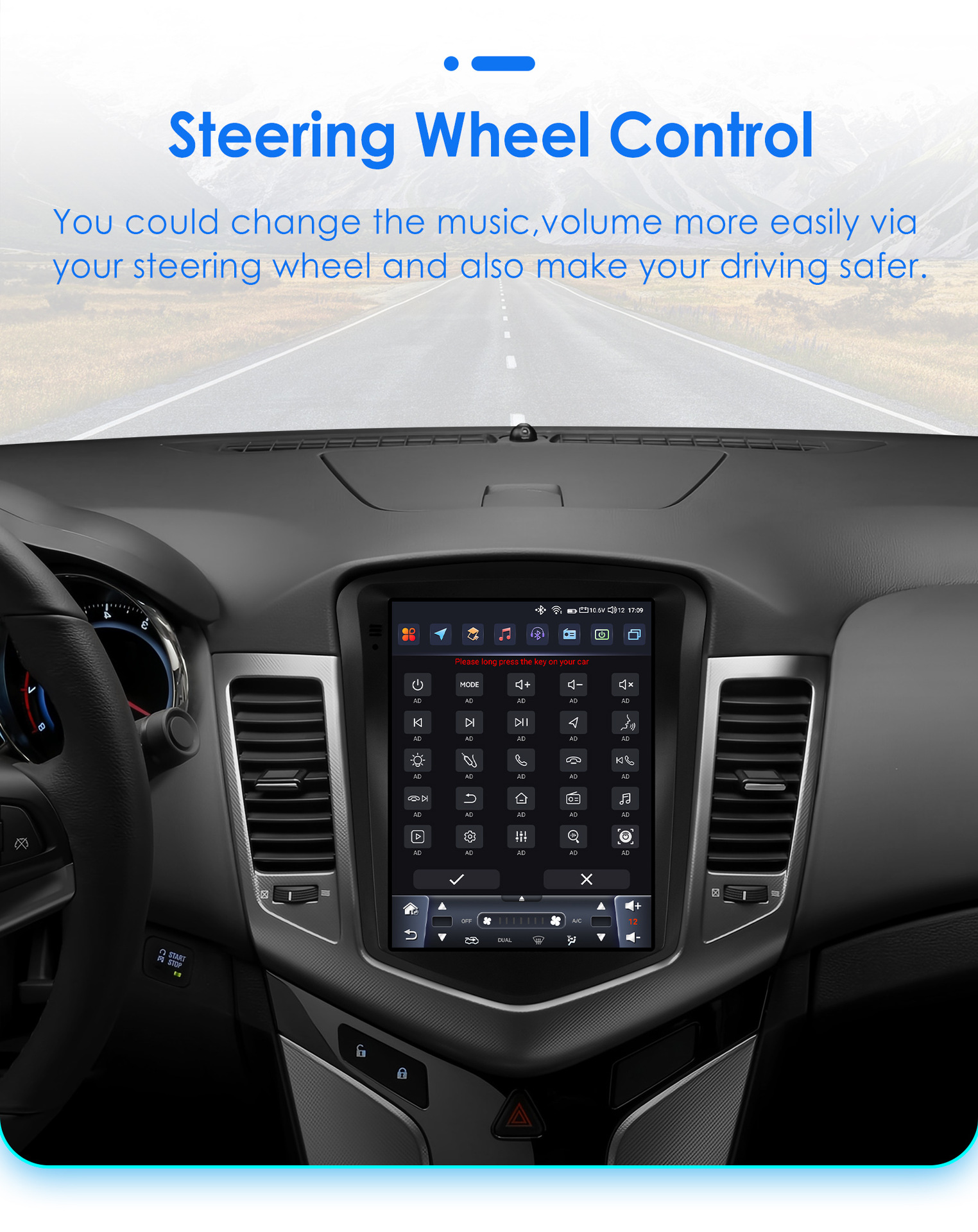 Suitable for Chevrolet Cruze 08-12 Vertical Screen Dedicated 9.7inch Android Navigation Car Gps Hd Mp5