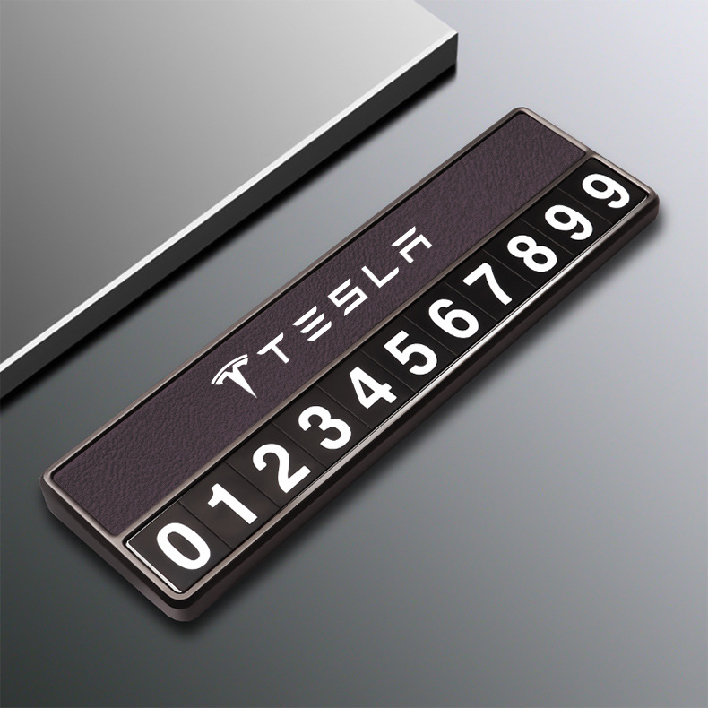 Suitable for Tesla Model 3 Y X S Mobile Phone Plate Tesla Special Temporary Parking Number Plate