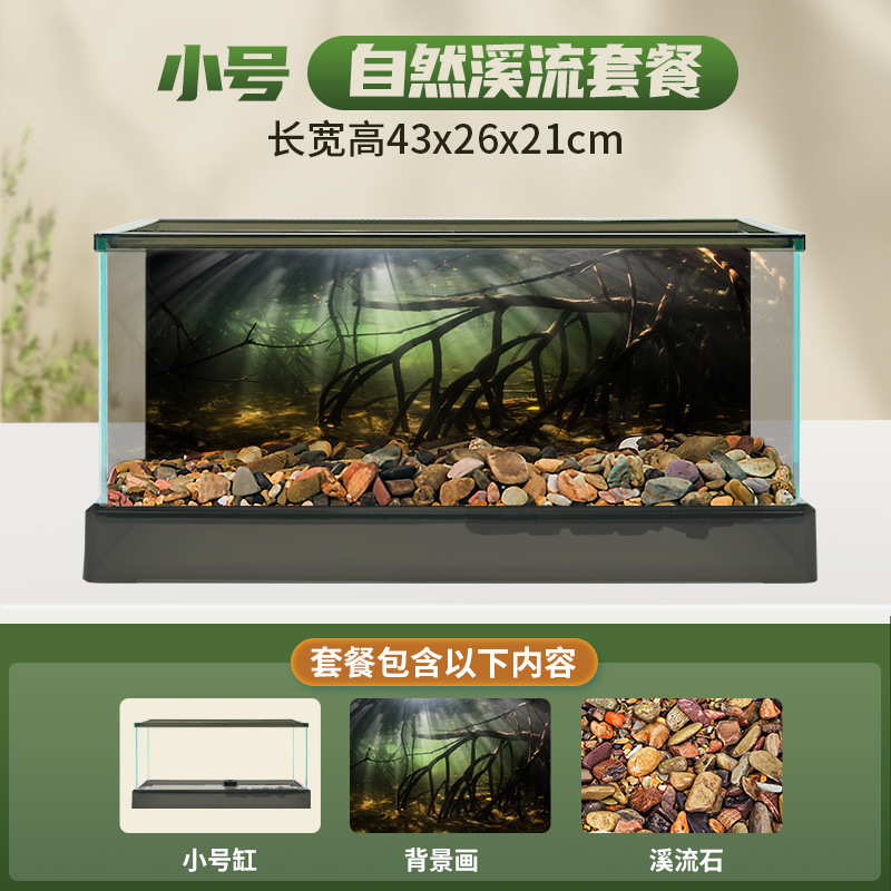 남미 소형 탱크 [하천 바닥 모래 패키지] + 선물 팩