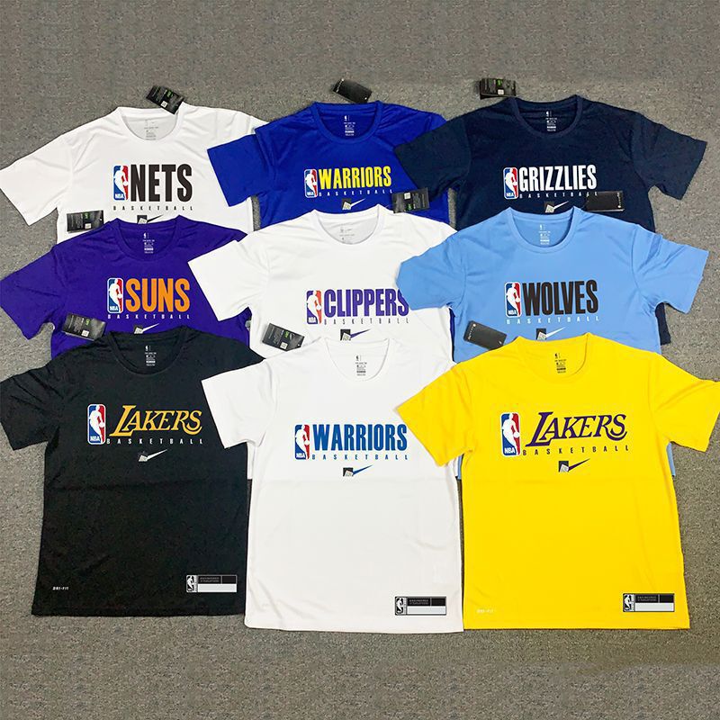 Cross-Border New Nba Short-Sleeved Basketball Jersey American Style Basketball Short-Sleeved Lakers Nets Warriors Cotton Short-Sleeved Cross-Border New Nba Short-Sleeved Basketball Jersey American Style Basketball Short-Sleeved Lakers Nets Warriors Cotton Short-Sleeved