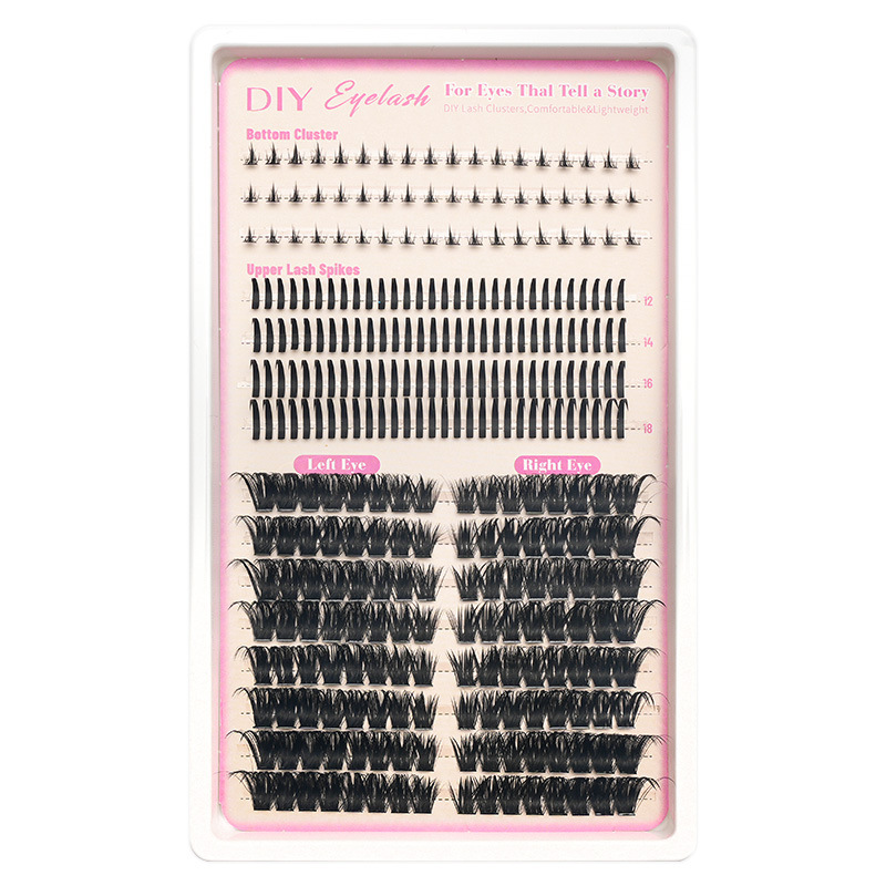 30D - 100D transfronterizos pestañas falsas de hadas bajo pestañas DIY Europa y América Amazon segmentación gradiente set de cabello