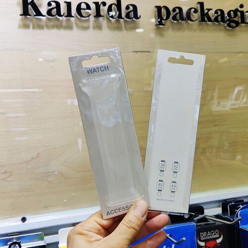 Cross-border hot selling Milan watch with card packaging carton Apple 15 silicone watch strap packaging box blister pull-out box