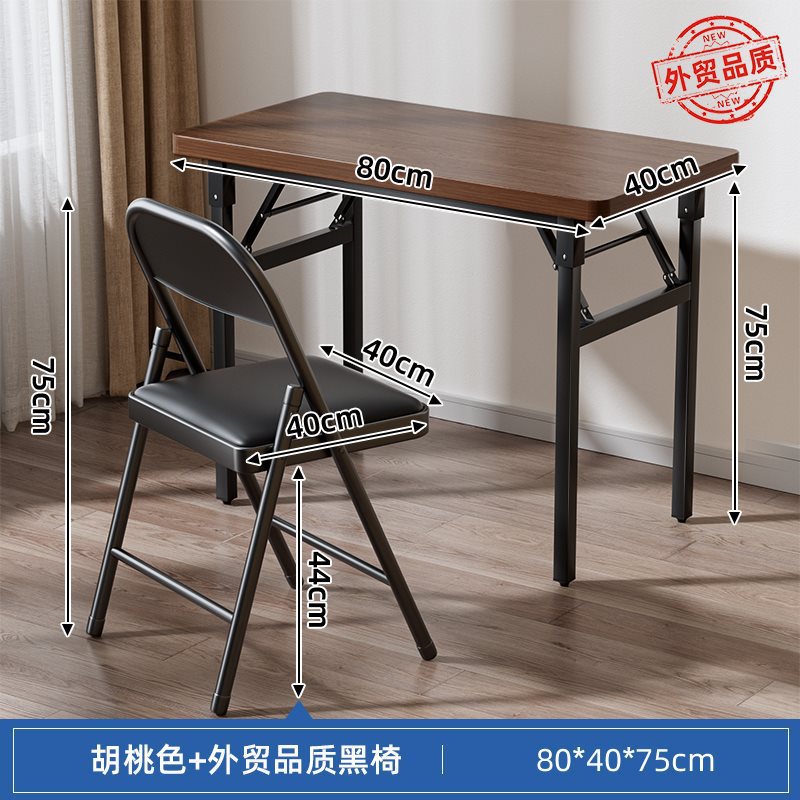 Mesa de escritorio plegable mesa de estudio de escritorio de escritorio de estudiantes de oficina en el hogar tabla pequeña tabla rectangular alquiler simple