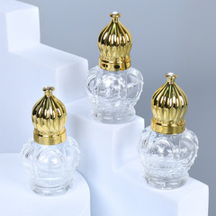 皇冠滾珠香水分裝瓶6ml便攜小樣玻璃走珠器高檔高端精油空瓶迷你