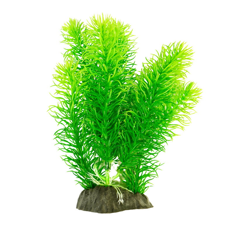 Simulación de plantas acuáticas, flores falsas, acuario, paisaje, algas de hoja de cedro, venta directa de fábrica, pecera al por mayor, caja de arena, plástico decorativo