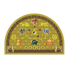 新款家用門中式北斗七星硅藻泥吸防滑入戶浴室風水門墊半圓形地墊