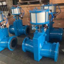 GJ641X-10C气动双作用法兰胶管阀图片