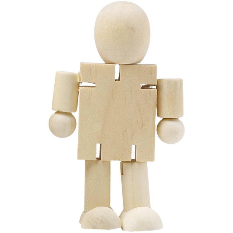 Деревянная маленькая кукла Оксфорд дерево студенческий детский сад Детский развивающий поделки деревянный ручной работы граффити приз подарок