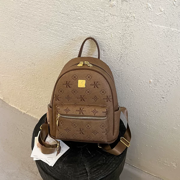 Cross-border foreign trade dropshipping popular pink large-capacity backpack 2024 high-end fashion with rivets wholesale