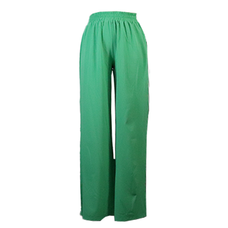 GraceChic FD685 In Stock 2024 Hot-Selling Women's Solid Color Fashion Sexy Cardigan Shirt Casual Wide-Leg Pants Two-Piece Set_voghion.com