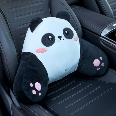 car car pillow headrest cute waist – Waist support - car-waist-support-little-panda-removable-and-washable