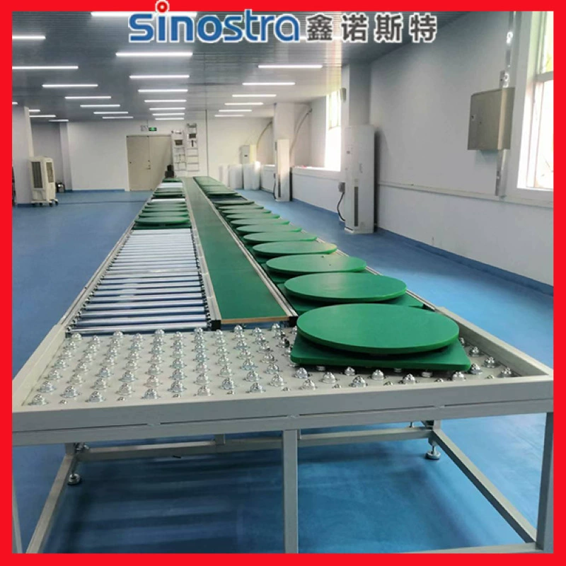 Производители проектирование и производство ручной толкающий ролик сборочной линии электронных продуктов сборочной линии ПВХ ремень проточной воды кабель