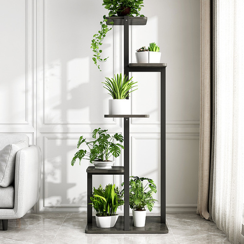 Light luxury flower rack, living room interior decoration rack, balcony simple storage rack, green radish rack, floor-standing multi-layer flower pot rack