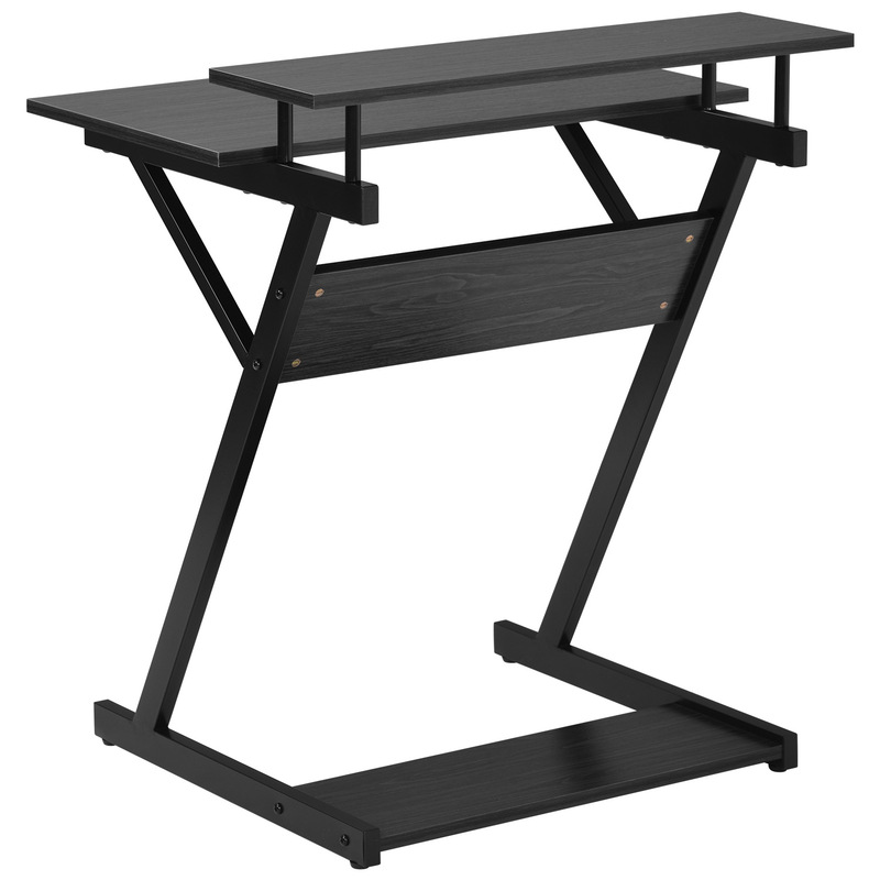 Japanese game desk Z-shaped computer desk black TikTok Japanese warehouse in stock one-piece delivery
