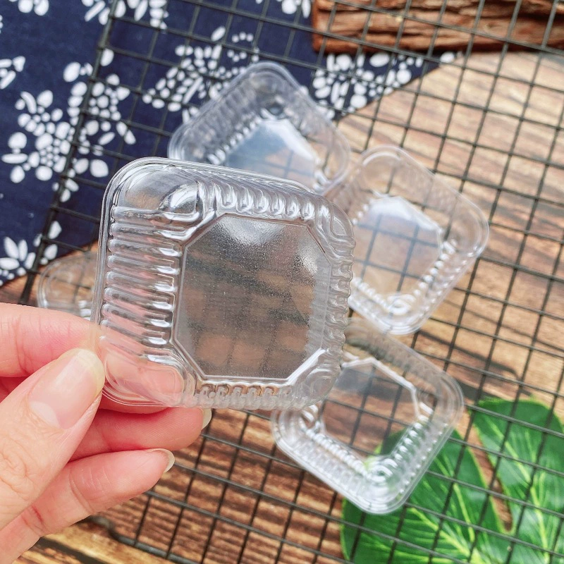 Толстый 55 прозрачный разделитель лоток для торта из бобов мунг 30 г ананасовый хрустящий лоток прозрачный блистерный лоток для поддона PET