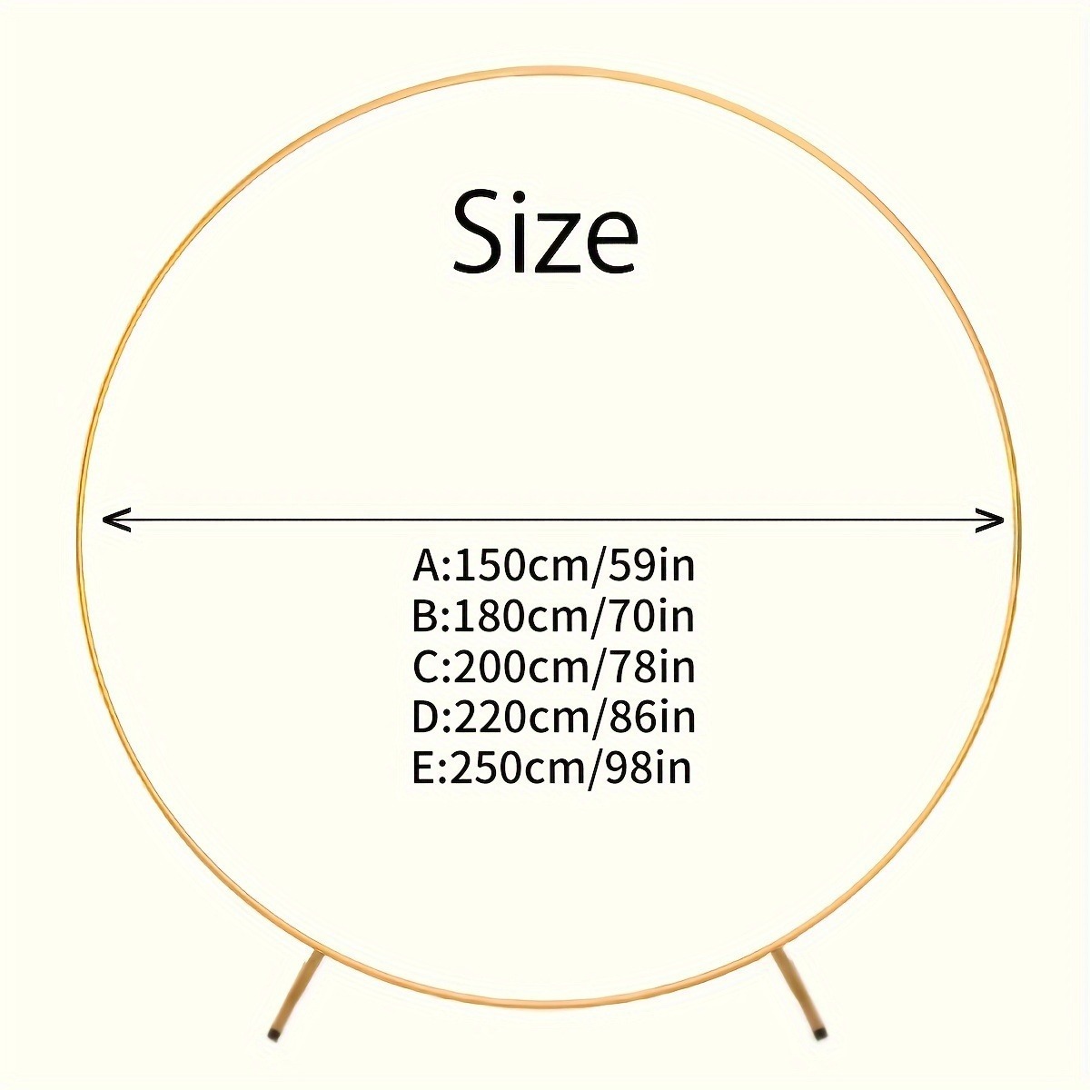 Arco de boda, arco de globos, kit de arco de metal multifuncional, arco de globos en forma de anillo, decoración para fiestas y eventos