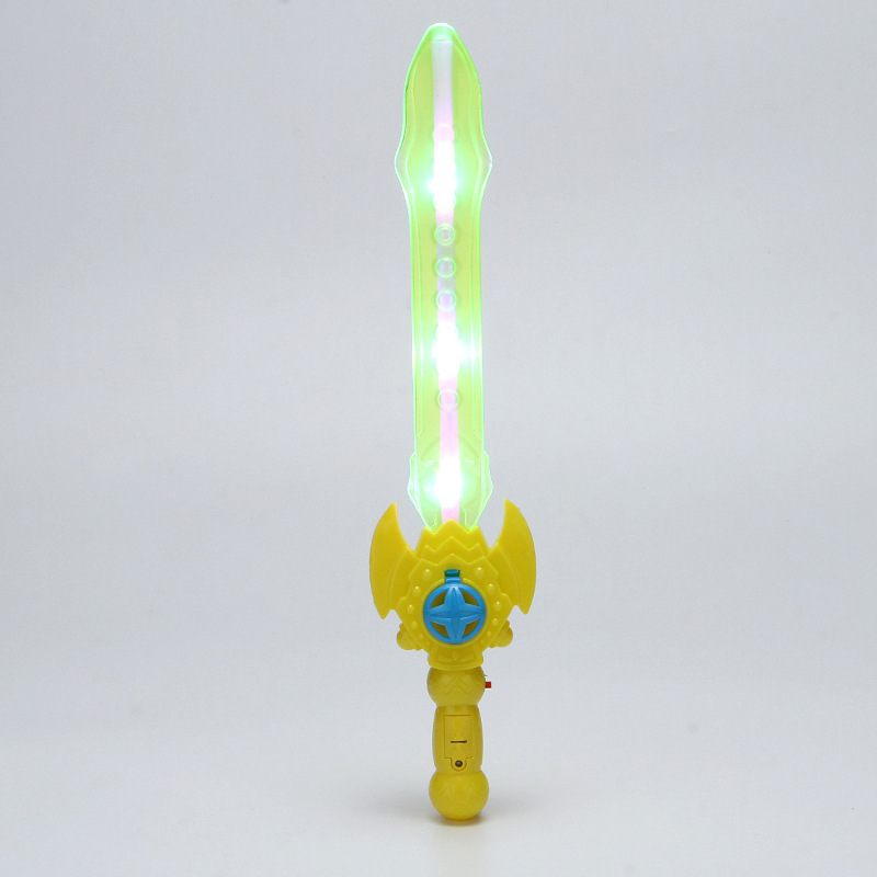 Yellow lightsaber with light music