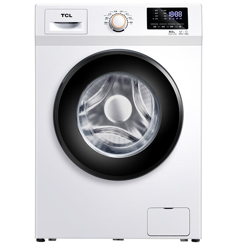 TCL 10KG变频节能低音95℃高温煮洗家用全自动滚筒洗衣机TG-V100B