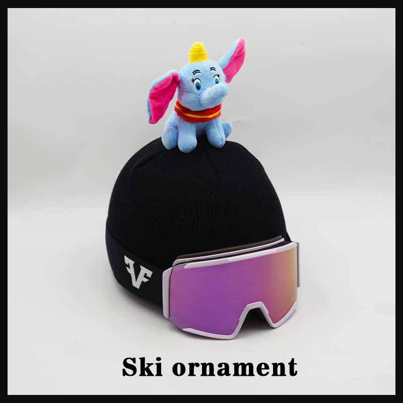 Ski Helmet Cover Cartoon Elephant Doll Decoration Detachable Universal