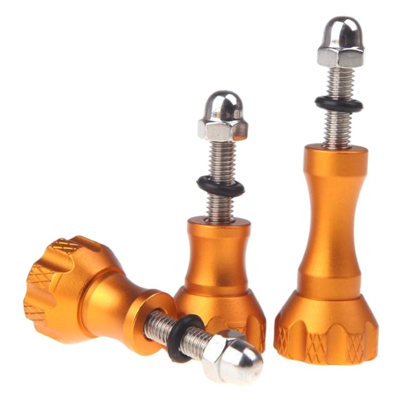 Aplicable a gopro accesorios CNC tornillos de tres piezas tornillo conjunto adecuado para gopro héroe multi-color opcional