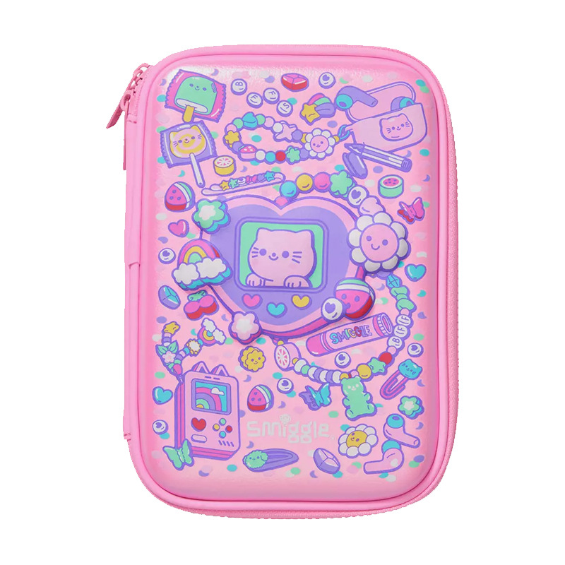 Australia smiggle mochila escolar para estudiantes de primaria y secundaria mochila de dibujos animados collar rosa mochila de gato bolsa de ocio al aire libre