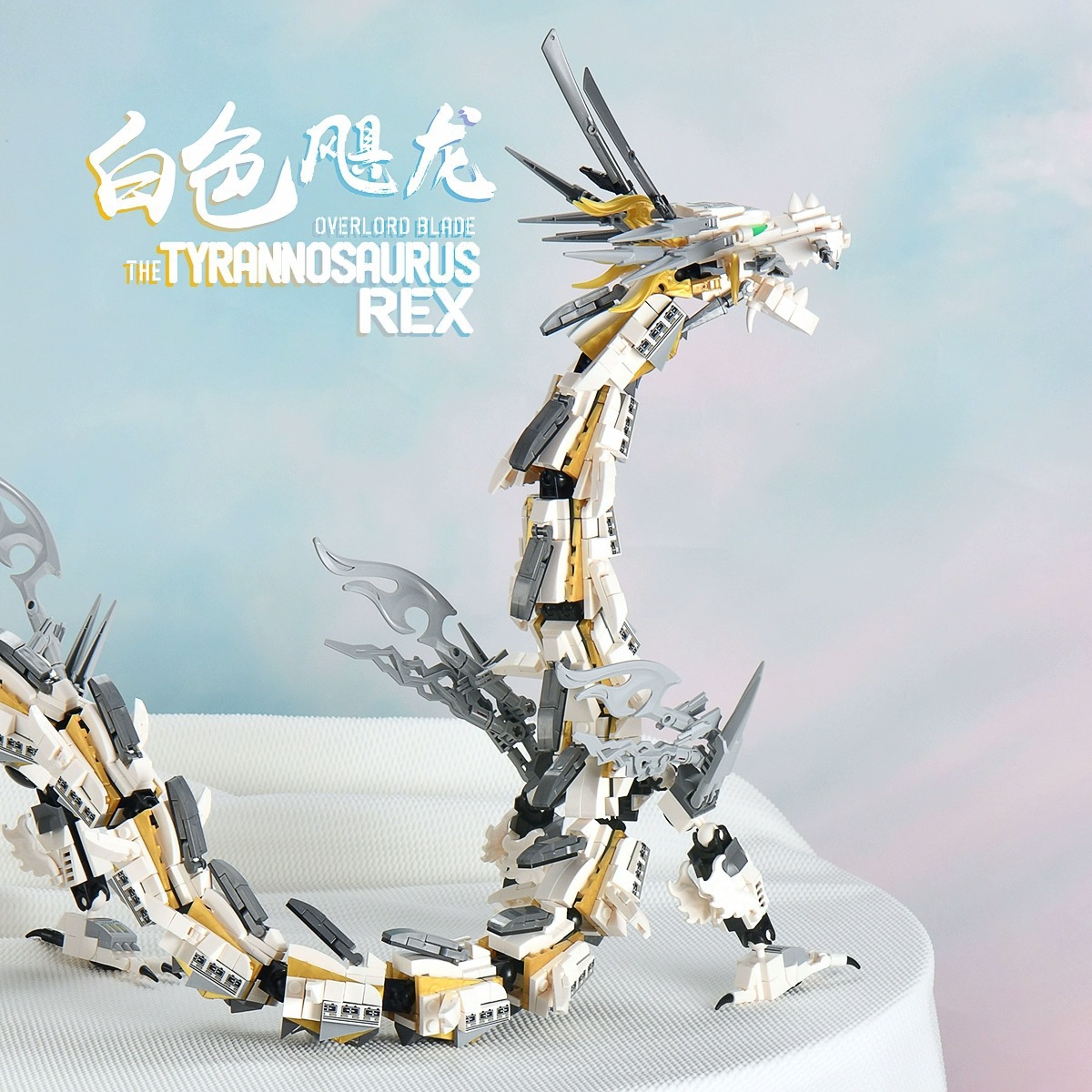 KaiZhiKY8093 Space Monster Mechanics White Hurricane Mech Compatible con Lego Juguetes para niños