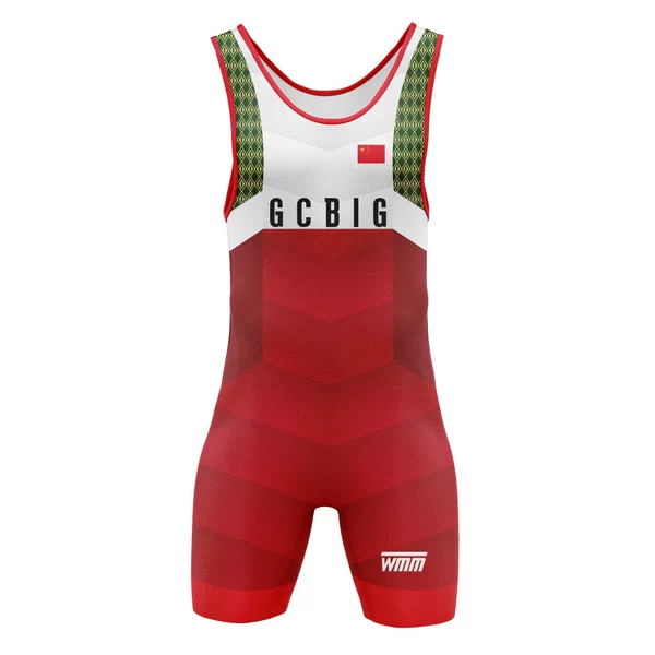 New Style Wrestling Suit One-Piece Vest Running Suit Men's Fitness Wrestling Suit Sweat-Absorbent Weightlifting Training Suit Men's One-Piece Pants