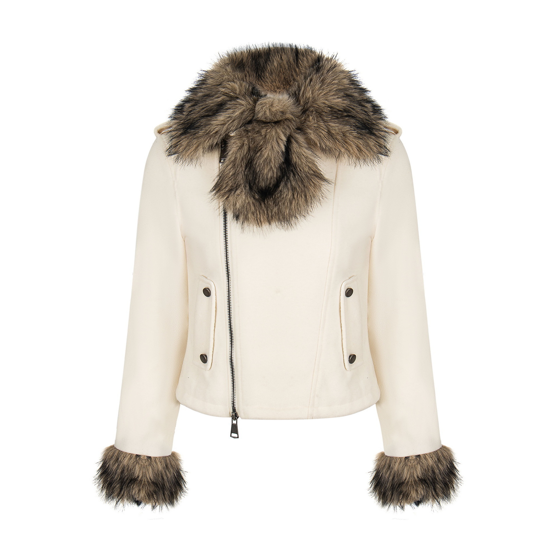 American Hot Girl Suede Fur Collar Design Cotton Jacket Women's 2025 Winter New Thickened Short Jacket