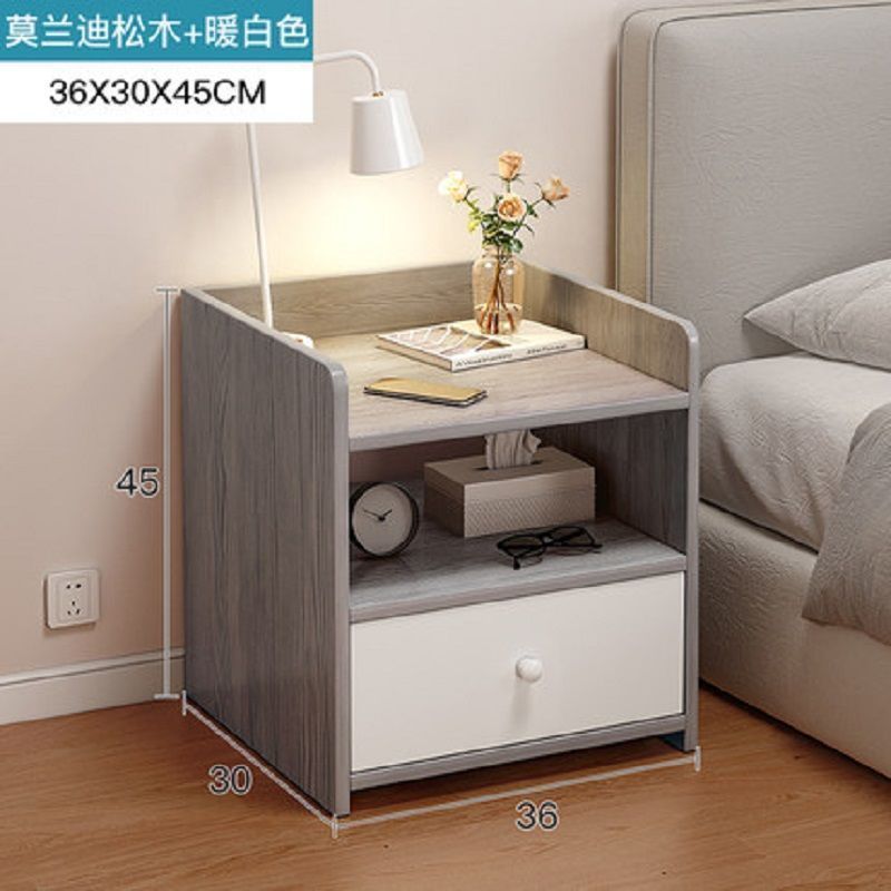 초대형 스타일 # 잠금 장치가 없는 Morandi 소나무 단일 서랍