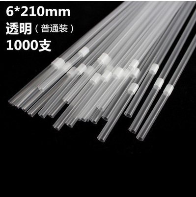 6mm desechable sola bolsa de papel paja de plástico mujeres embarazadas flexible codo jugo beber negro paja