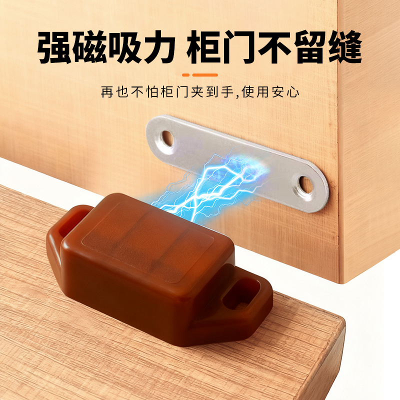 Fabricantes de suministro directo de ABS puertas de gabinete magnético fuerte succión de muebles de toque de cuentas de puerta de gabinete puerta de toque invisible fábrica de succión al por mayor