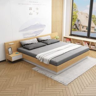 Tatami Pneumatic High Box Storage Bed 1.8 m 1.5m Double Bed Plate Nordic Modern Jane