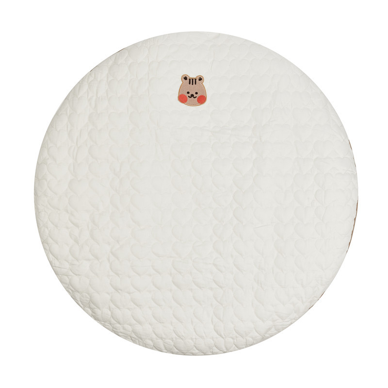 INS nuevo bebé ronda gateando Mat juego estera desmontable y lavable alfombra del piso exquisito bordado alfombra de La Tienda del bebé
